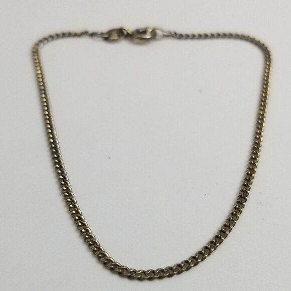 Vintage Sterling Silver 7 Inch Chain Bracelet, 925 Milor, Tarnished Estate - Picture 2 of 8